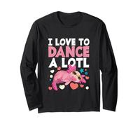 Axolotl Bailarina Dancing Lover Dance I Love To Dance Alotl Manga Larga