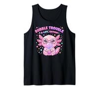 Axolotl Blowing Bubble Chewing Gum Bubble Trouble, Axolotl Camiseta sin Mangas