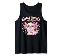 Axolotl Blowing Bubble Chewing Gum Bubble Trouble, Axolotl Camiseta sin Mangas