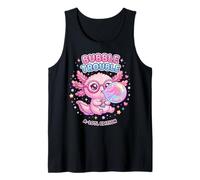 Axolotl Blowing Bubble Chewing Gum Bubble Trouble, Axolotl Camiseta sin Mangas