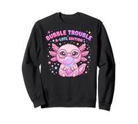 Axolotl Blowing Bubble Chewing Gum Bubble Trouble, Axolotl Sudadera