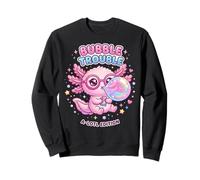 Axolotl Blowing Bubble Chewing Gum Bubble Trouble, Axolotl Sudadera