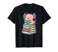 Axolotl Books Readsalotl Reading Bookworm Camiseta