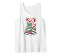 Axolotl Books Readsalotl Reading Bookworm Camiseta sin Mangas