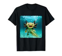 Axolotl Buceo Submarino Ocean Diver Natación Verano Camiseta