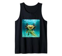Axolotl Buceo Submarino Ocean Diver Natación Verano Camiseta sin Mangas