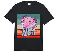 Axolotl Canta un músico Anfibio Lotl Cute Kawaii Singer Comfort Colors Adult Heavyweight T-Shirt