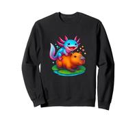 Axolotl Capybara Niños Mujeres Hombres Niños Niñas Lindo Animal Sudadera