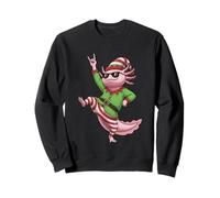 Axolotl Christmas Elf Rock On Sudadera