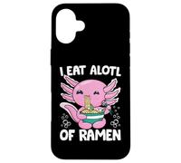 Axolotl Eating Ramen Noodles - I Eat Alotl of Ramen Axolotl Carcasa para iPhone 16 Plus