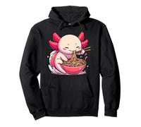 Axolotl Eats Ramen Fideos Japonés Anime Kawaii Axolotls Sudadera con Capucha