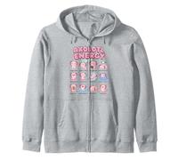 Axolotl Energy Cute Kawaii Mood Chart Arte De Salamandra Sudadera con Capucha