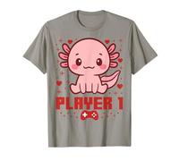 Axolotl Gamer Couple Capybara Retro Pixel Arcade Camiseta