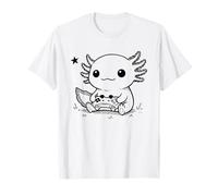 Axolotl Gamer Cozy Console Days Amantes y Jugadores de Anfibios Camiseta