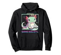 Axolotl Gamesolotl Video Gamer Kids Boys Girls Funny Sudadera con Capucha