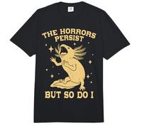 Axolotl Gracioso The Horrors Persist But So Do I Comfort Colors Adult Heavyweight T-Shirt