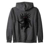 Axolotl Guerrero Samurai Dark Fantasy Arte Sudadera con Capucha