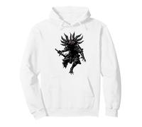 Axolotl Guerrero Samurai Dark Fantasy Arte Sudadera con Capucha