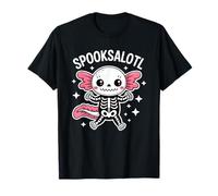 Axolotl Halloween Spooky Moonlit Pumpkin Party Camiseta