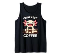 Axolotl I Drink Alotl Coffee Animal Lover Niños Niñas Niños Camiseta sin Mangas