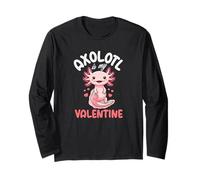 Axolotl Is My Valentine Lindo Kawaii Axolotl Manga Larga