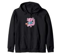 Axolotl Juega fútbol Americano Sudadera con Capucha