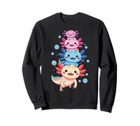 Axolotl Kawaii Anime Cute Axolotls para niños, niñas, hombres y niños Sudadera