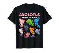 Axolotl Kawaii Axolotl del Mundo Lindo y Colorido Axolotl Camiseta