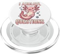 Axolotl Kawaii Gracioso Animales Curioso Diseño PopSockets PopGrip para MagSafe
