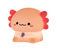 Axolotl Lámpara de escritorio de silicona, luz regulable de 3 niveles, temporizador de 30 minutos recargable, para dormitorio, salón de habitación infantil, criatura marina mig