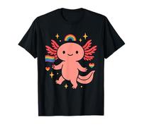Axolotl LGBT arcoíris Cute Orgullo Queer Kawaii Camiseta