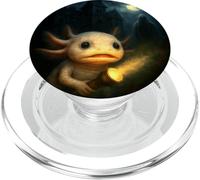 Axolotl - Linterna de Noche de Terror aterradora Halloween Fantasma PopSockets PopGrip para MagSafe