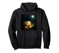 Axolotl - Linterna de Noche de Terror aterradora Halloween Fantasma Sudadera con Capucha