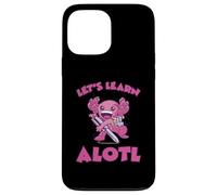 Axolotl Mochila Escolar Aprendamos Let's Learn Alotl Carcasa para iPhone 13 Pro Max