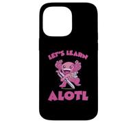 Axolotl Mochila Escolar Aprendamos Let's Learn Alotl Carcasa para iPhone 14 Pro Max