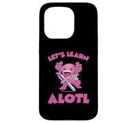 Axolotl Mochila Escolar Aprendamos Let's Learn Alotl Carcasa para iPhone 15 Pro