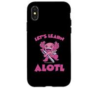 Axolotl Mochila Escolar Aprendamos Let's Learn Alotl Carcasa para iPhone X/XS