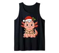 Axolotl - Pijama con Luces de árbol de Navidad para niñas y niños Camiseta sin Mangas