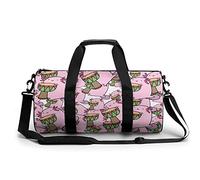 Axolotl Playing The Djembe - Bolsa de gimnasio portátil para mujeres y hombres, bolsa de viaje para deportes, impresión de gimnasio, divertida bolsa de yoga