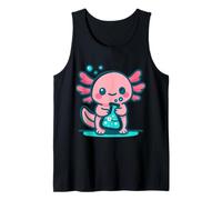 Axolotl Science Pals Lindo Amigo de Laboratorio para Fans de Stem Camiseta sin Mangas