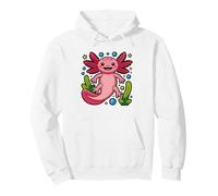 Axolotl Silhouette Moonlight Night Illustration Dueno De Sudadera con Capucha