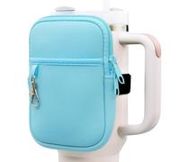 Axolotl Stanley Cup Accesorios: Bolsa con cremallera para botellas de agua de 30 y 40 onzas, esencial para Stanley Quencher Adventure Cup, se dobla como riñonera, bolso, bolsa para vaso, incluye