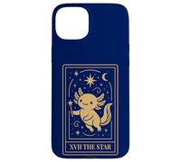 Axolotl Tarot Estrella Diseño Espiritual tierno Kawaii Carcasa para iPhone 15 Plus