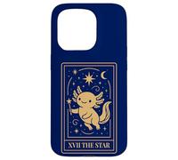 Axolotl Tarot Estrella Diseño Espiritual tierno Kawaii Carcasa para iPhone 15 Pro