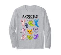 Axolotls del Mundo, Kawaii, Lindo Axolot Manga Larga