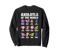 Axolotls of The World Anime japonés Kawaii Pet Axolotls Sudadera