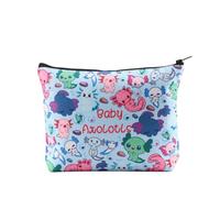 Axolotls of The World Axolotl Bolsa de maquillaje Axolotl Regalo Axolotl Salamandra Lover Gift Axolotl Girl Zipper Pouch, Baby Axolotls Reino Unido, moda