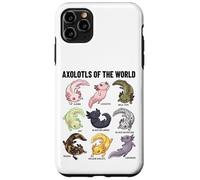 Axolotls of The World Axolotl Morphs Chart Arte Educativo Carcasa para iPhone 11 Pro MAX
