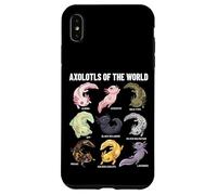 Axolotls of The World Axolotl Morphs Chart Arte Educativo Carcasa para iPhone XS MAX
