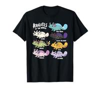 Axolotls of The World Lindo Anime Salamandra Pez Axolotl Camiseta